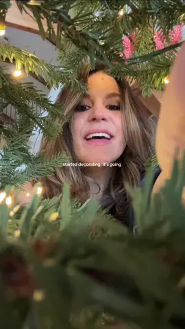 well, the tree is up  😅 #christmasdecor #decoratewithme #christmastree 