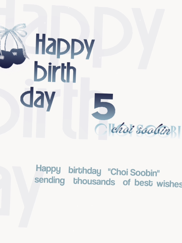 happy Soobin's day || 05.12 || #soobin #txt #wlsgrp #yiwegr #viral 
