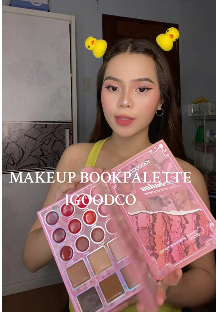 IGOODCO makeup book palette!❤️ #fyp #grwm #igoodcopalette #bookmakeup 