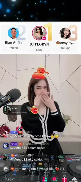 Masyaallah berkah selalu my idol 👑😇❤️ @djfloryn  @menzo6190 #djfloryn #menzo #lewatberanda #congrats #myidol 