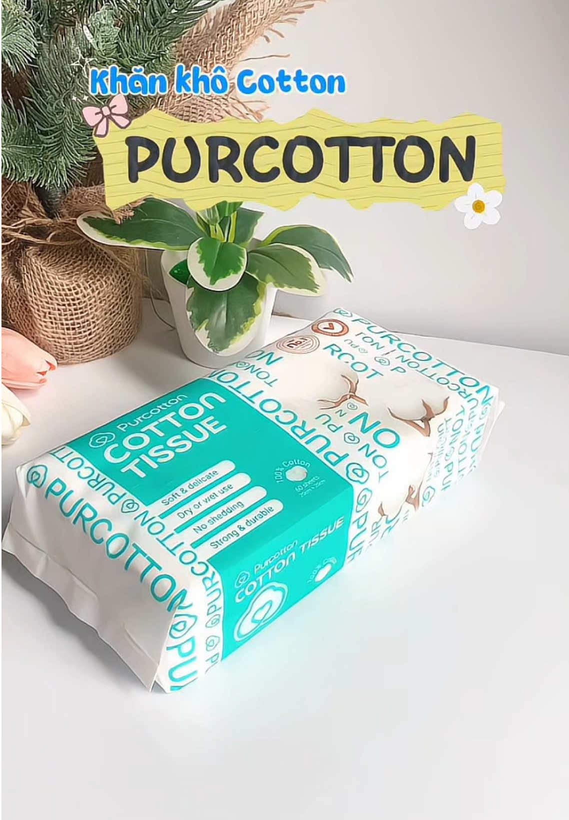 Sắm liền em nó để cải thiện làn da đi mí bà, êm mà gi.á 🌰 thôi #purcotton #khankhocotton #khanlaumat1lan #khankhodanang #skincare 
