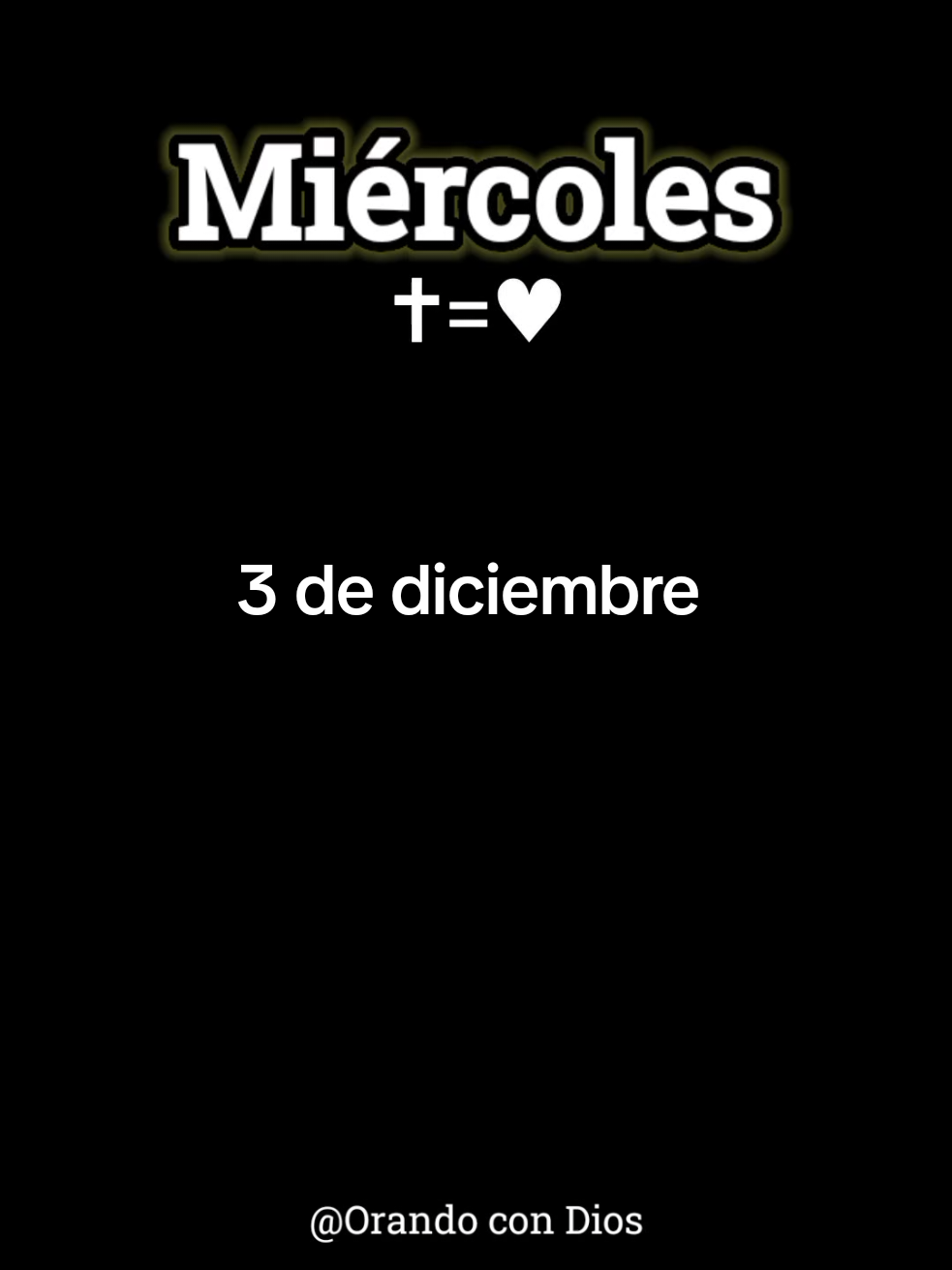 Buenos días Dios hoy es miércoles, gracias por el regalo de la vida y por la bendición de vivir un nuevo día, pongo en tus manos mi vida y familia en el nombre de Jesús Amén #oracionespoderosas #oracion #oraciondelamañana #diciembre 