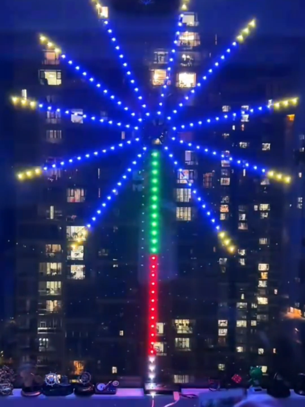 Đèn led pháo hoa dán tường nhà #denled #denledphaohoatet #ledphaohoa #denledphaohoatrongnha #denledthongminh 