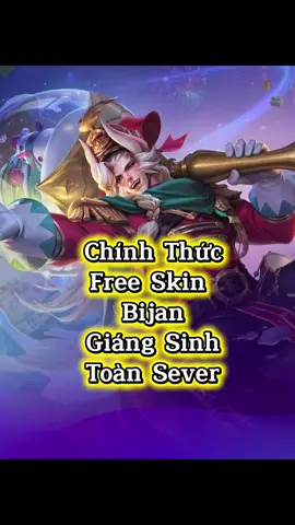 Free skin Bijan#liênquânmobile #aov #xuhuong #liênquân #noel 