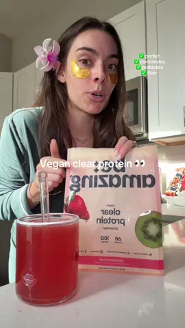 Gluten free and dairy free clear protein for my IBS girls!! #tiktokshopholidayhaul #clearveganprotein #veganclearprotein #electrolyteswithprotein 