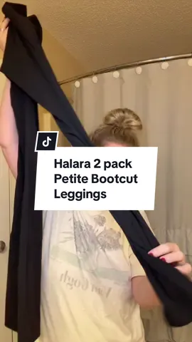 Grab the 2 pack of @Halara leggings while petite is still in stock!  #tiktokshopholidayhaul #halaratiktokshop #halaraleggings #halara #petitestyle 