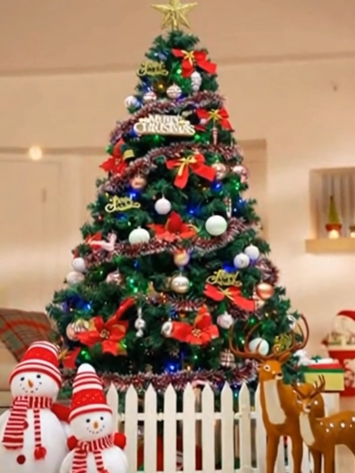 Không lo phối phụ kiện – đã có combo cây thông full set, màu đẹp, tán dày, dựng là mê luôn! #CayThongGia #DecorHoliday #NoelXinh #TrangTri2026 #ComboFullPK