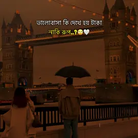 ভালোবাসা কি দেখে হয় টাকা না রুপ..?🙄🤍#stutas #foryou #foryoupage #tiktokindia #unfrezzmyaccount @TikTok