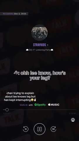 { #straykids }—|| “well had to chopped it off” CHAN😭 the app is called “stationhead” !!!#straykids #stay #foryou #straykidseverywhereallaroundtheworld 