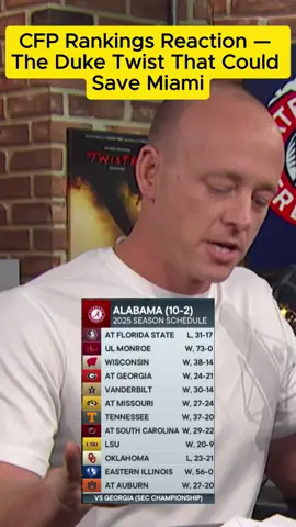 CFP Rankings Reaction — The Duke Twist That Could Save Miami #CFPRankings #MiamiHurricanes #NotreDame #ACC #CollegeDrama 