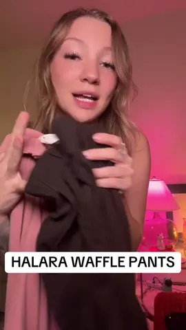 Halara waffle pants have turned into my work go to’s and so comfortable! #halaraeveryday #halaratiktokshop @Halara_official 