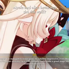 SPOILERS!! nicole and alice introduction #GenshinImpact #genshin #hoyocreators #alice #nicole 