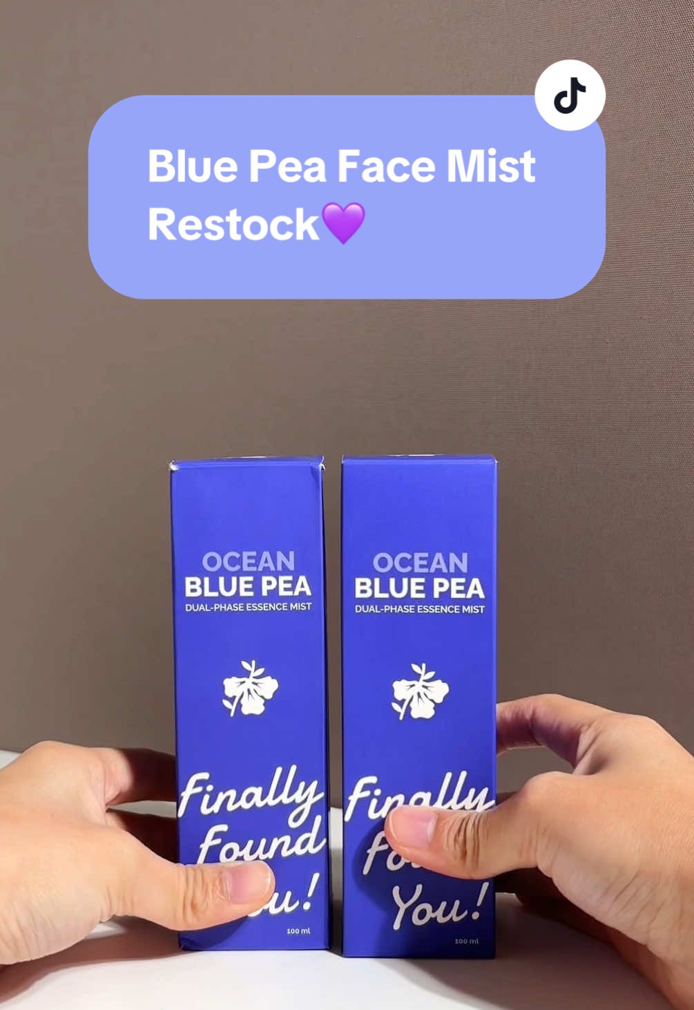 ‼️RESTOCK ALERT‼️ Blue Pea Face Mist kamu udah habis?! Tenang aja! Hari ini produknya udah RESTOCK😝  Buruan check out sekarang sebelum kamu kehabisan💜👀 #FinallyFoundYou #FinallySimple 