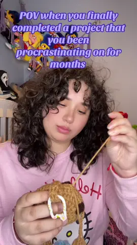 I finally did after 4 months of procrastinating #🧿 #fyp #cutecrochet #crochetlife #imgirlwholoves 