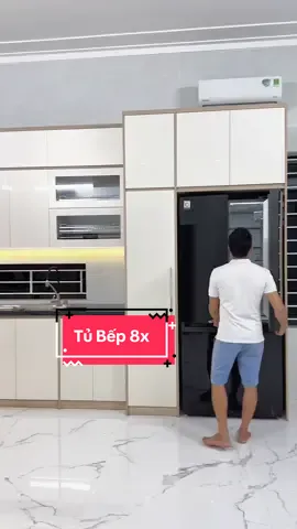 Bộ bếp 8x bàn giao cho c Liên tại Đoài Phương #quynhnoithatsontay #thietkenoithat #tủbephiendai #tubep 