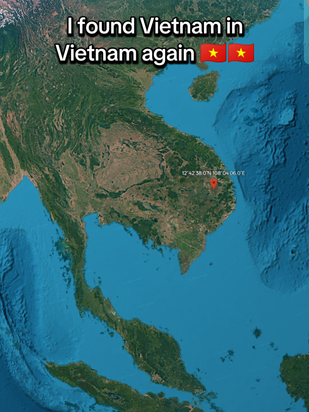 I found Vietnam in Vietnam again 🇻🇳🇻🇳#hiddenongoogleearth #googleearth #strangerthings4 #googlemapfuns #unitedstates 