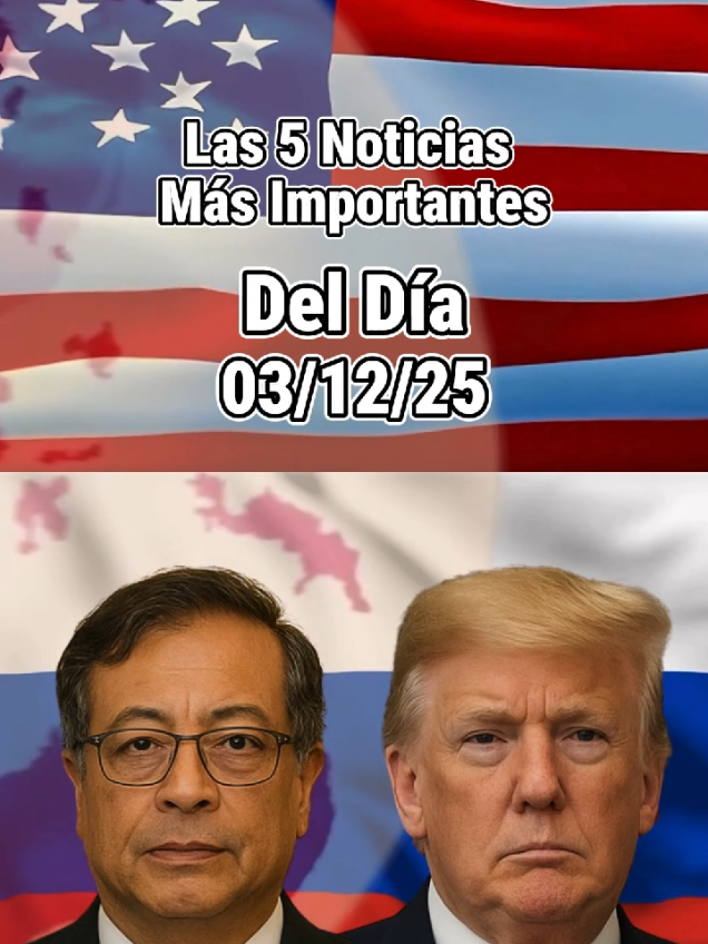 Las 5 noticias del dia 03/12/25 #newsusa #newsinspanish #news1minute 