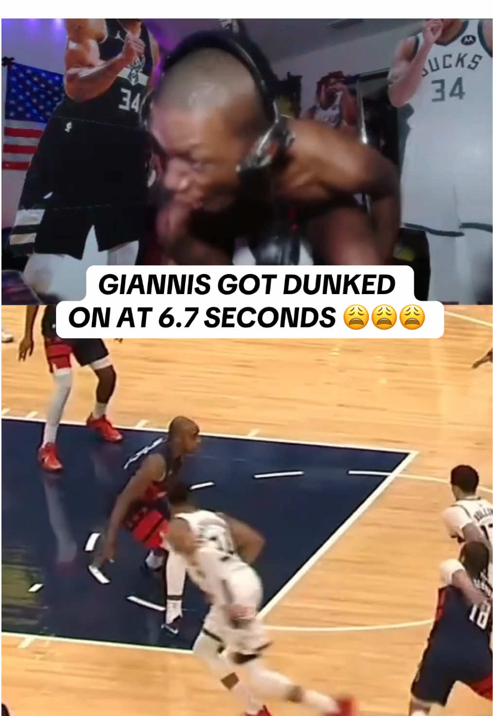 GIANNIS ITS OK BAAABY😩 #giannis #NBA #basketball #bucks #nbabasketball 
