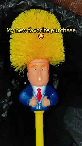 Cleaning toilets can now bring a smile and a laugh to (most) anyone! Or… make them mad 😏 🌽 Get yours in the link#funnycleaning #comicalcleaning #toiletbrush #TikTokShopFallDealsForYou#donaldtrump 
