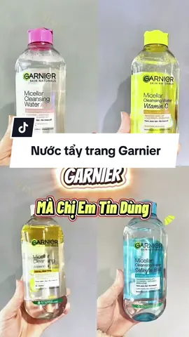 Nước Tẩy Trang GARNIER Có sẵn Tại THAVI  _ Nhanh tay ring liền vì giá đang sale 15% nha Các Chị Em. 🫰 #nuoctaytrang #garnier #myphamchinhhang #thavi #lamdep 