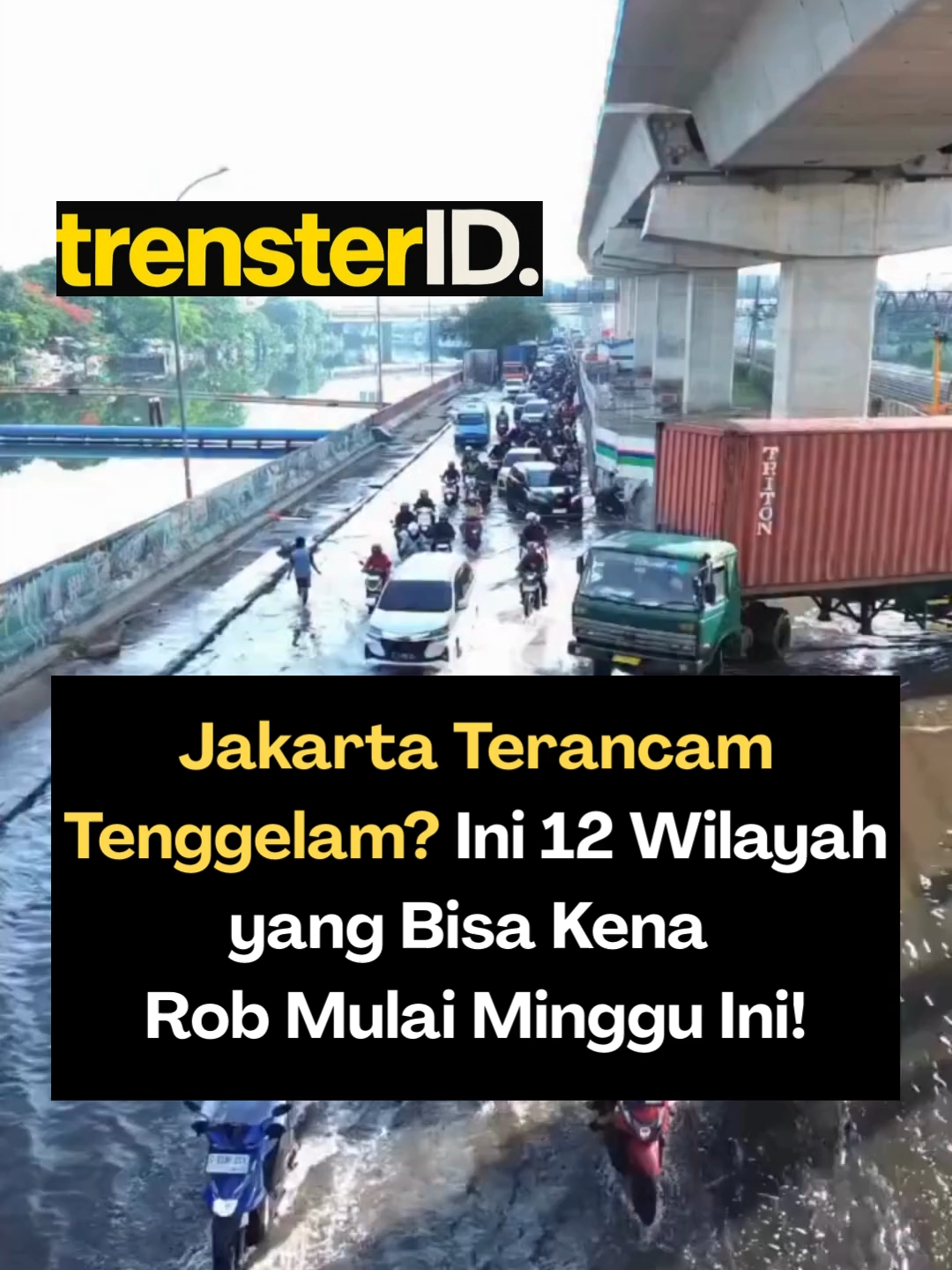 Jakarta kembali bersiap menghadapi ancaman banjir rob yang diprediksi terjadi dalam beberapa hari ke depan. Peringatan ini disampaikan BMKG dan BPBD DKI Jakarta setelah memantau potensi pasang maksimum air laut yang akan berlangsung pada 1–10 Desember 2025, terutama di rentang waktu pukul 07.00–13.00 WIB, saat air laut mencapai puncak tertingginya. Fenomena ini muncul akibat kombinasi fase bulan purnama dan angin muson barat yang mendorong gelombang lebih tinggi ke arah pesisir Jakarta. Kondisi tersebut membuat beberapa wilayah berpotensi mengalami genangan, bahkan banjir rob dengan durasi lebih panjang dari biasanya. Setidaknya 12 wilayah pesisir tercatat memiliki risiko tertinggi terdampak rob, yakni: Kamal Muara Kapuk Muara Penjaringan Pluit Ancol Kamal Marunda Cilincing Kalibaru Muara Angke Tanjung Priok Wilayah pesisir Kepulauan Seribu BPBD DKI mengimbau warga untuk mulai mengamankan barang-barang penting, mengecek kondisi drainase lingkungan, serta menghindari aktivitas di area pesisir pada jam-jam kritis pasang tinggi. Warga juga disarankan memantau pembaruan dari BMKG dan kanal resmi pemerintah untuk mengetahui kondisi terbaru. Sementara itu, petugas di lapangan telah menyiapkan pompa mobile, karung pasir, hingga jalur evakuasi untuk mengantisipasi skenario terburuk. Meski demikian, pemerintah berharap warga tetap tenang namun tidak abai terhadap potensi bahaya. Banjir rob adalah ancaman tahunan, namun kali ini diprediksi memiliki dampak lebih luas. Kewaspadaan masyarakat jadi kunci untuk mengurangi risiko kerugian. sc: ilhamapriyanto Follow : @trensterjkt #BanjirRob #Jakarta #WaspadaBanjir #BPBDJakarta #BMKG