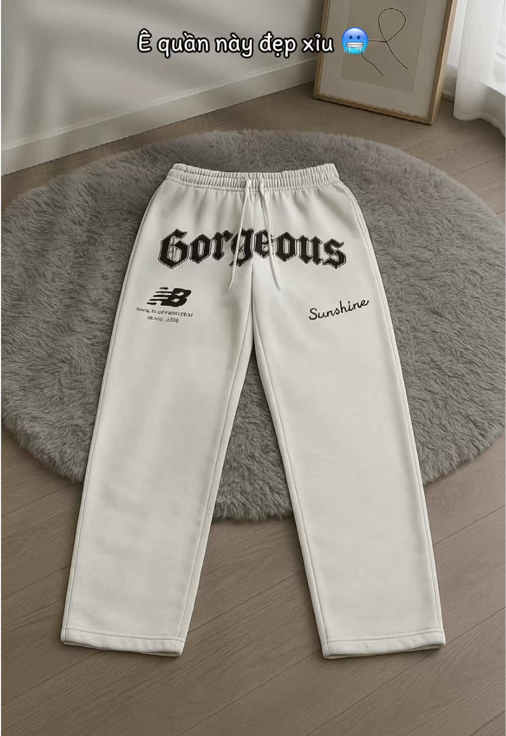 ANYOUNG Quần Nỉ Ống Suông Nam #quanongsuong #xuhuong 