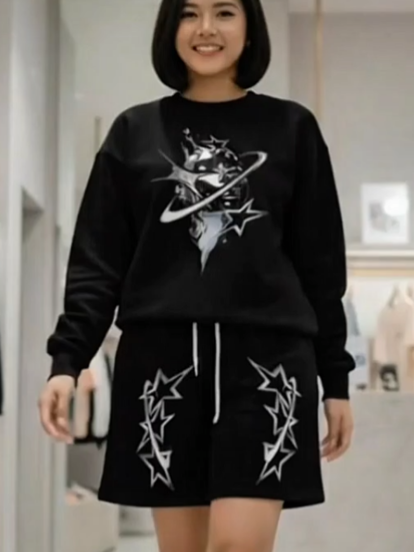 kalian wajib punya sih outfit ini🤩#oneset #outfit #crewneck #onesetmurah #foryoupage 