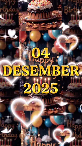 Happy Birthday 04 Desember 2025 #templatetiktok #happybirthdaytoyou #birthday #happybirthdaytemplate #fyp 