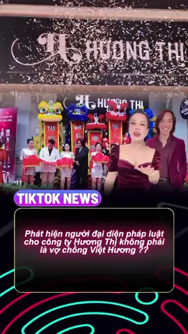 Người đại diện pháp luật cho CTY Hương Thị không phải là vợ chồng Việt Hương #tiktoknews #tintuc #viethuong #lamdep #phapluat 