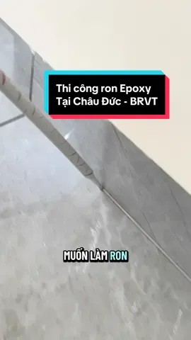 Làm ron Epoxy thì nên chọn màu keo tệp với gạch hay chọn màu keo làm nổi bật đường ron? #phuongepxoy #epoxy #kgt #xh #viralvideo 