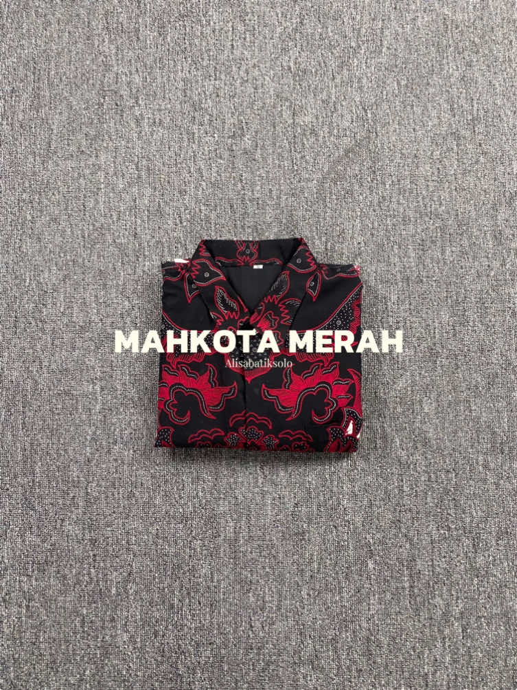 gass co motif mahkota merah 👑 #alisabatiksolo #fyp #kemejabatikslimfit #kemejabatiklenganpanjang 