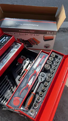 ชุดประแจเครื่องมือซ่อมรถพกพาสะดวกมีสามชั้นขายดีจัดแนะนำตัวนี้เลยครับผมรวมกัน 85 ชิ้นใช้งานง่ายมากราคาเบาเบารีบเข้ามาจัดกันได้เลยครับผมยังไงก็คุ้ม🤭🤭#สนใจกดตะกร้าเลยจ้า🧺🥰🥰🥰🥰 