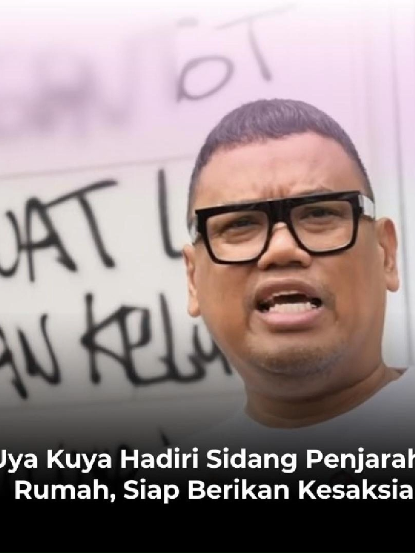 Uya Kuya Hadiri Sidang Penjarahan Rumah, Siap Berikan Kesaksian artis sekaligus politisi Uya Kuya mendatangi Pengadilan Negeri Jakarta Timur. #Uyakuya #Sidang #Saksi #Penjarahan #fyp