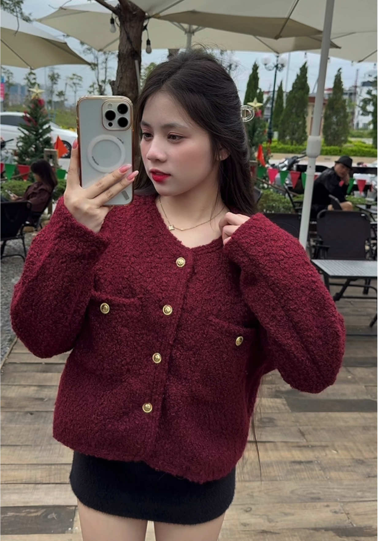 Khoác dạ tweed xinh xỉu