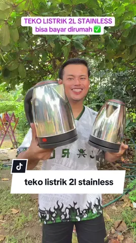 teko listrik 2L stainless, berbahan stainless, dapat memasak air dengan cepat #tekolistrik #tekolistrikstainless #tekolistrikmurah #tekolistrik2liter #tekoairpanas  