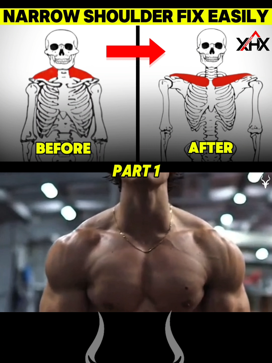 Fix Your Narrow Shoulders 🔥 . . #shoulder #Fitness #gym #workout #bodybuilding 
