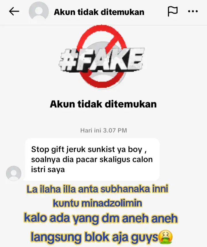 kalo ada yang dm aneh aneh langsung blok aja yah guys, udah diluar nurul banget😫☠️ #fakeall #stres #setanakuaku  #fyppppppppppppppppppppppp #fyp 