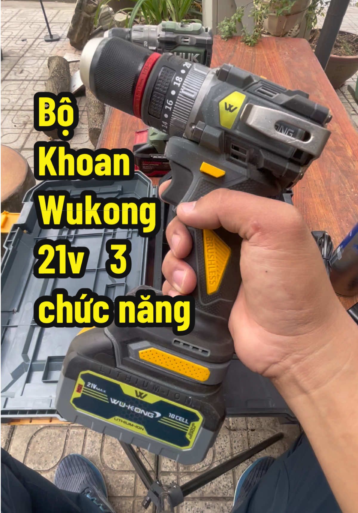 Nguyên bộ khoan Wukong 3 chức năng về dùng gia đình ngon lành.#khoanpin #khoanpin3chucnang #khoanpinkhongchoithan #khoanpingiare #khoanpingiadinh 