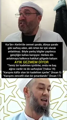 👉 İŞTE BUDA HOCA ! Kur’an ayetlerinde cennet şarabı ile ilgili olarak hiçbir yerde “sarhoş olacaksınız” ifadesi yer almaz; ayetler daha çok nimet ve lezzeti vurgular. Ancak birçok anlatımda, cennet şarabının etkilerini tarif eden kişiler—bazı hocalar veya yorumcular—bu betimlemeleri aktarırken adeta kendilerinden geçer, coşkulu ve abartılı bir ifade kullanır. Bu durum, tefsirlerde görülen retorik bir unsur olarak değerlendirilebilir: yani metin kendi anlamını aşmadan, anlatıcının ruhsal veya duygusal deneyimini yansıtması şeklinde ortaya çıkar. Akademik açıdan bakıldığında, ayetlerin literal (harfi harfine) anlamı ile tefsirlerin yorumlayıcı, bazen dramatize edici dili arasında bir fark bulunduğu gözlemlenebilir. Bu da Kur’an’ın yorumlandığı sosyo-kültürel bağlamın ve anlatıcının kişisel algısının önemini ortaya koyar. @MEHMET EMİN KUTLUAY #sünnet #kuran #ayet #vaaz #ilahiemir114 
