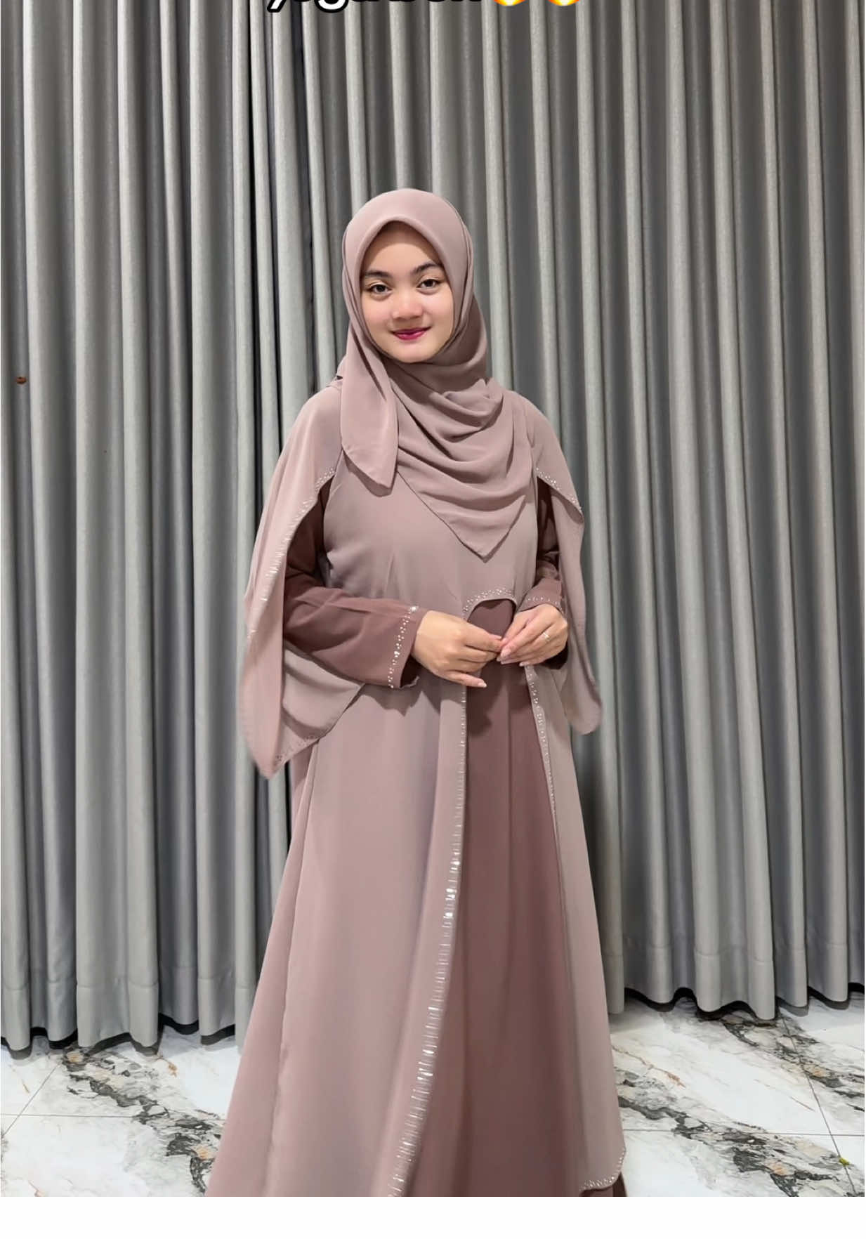 Warna nya cakep bgt nih, Join live yuk bun🔥🔥 #promomakanharian #fyp #bajulebaran #abaya #dfm 
