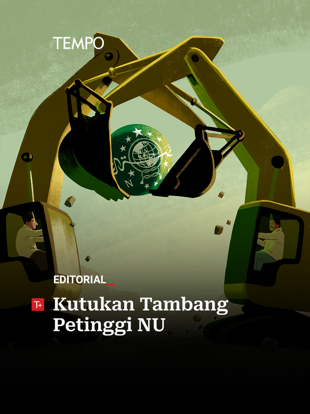 Konflik internal elite Nahdlatul Utama dipicu perebutan konsesi batu bara. Terjerembap karena sumber daya alam. Baca editorial Tempo selengkapnya di Tempo Plus. #Tempo #Editorial #PBNU #Tambang