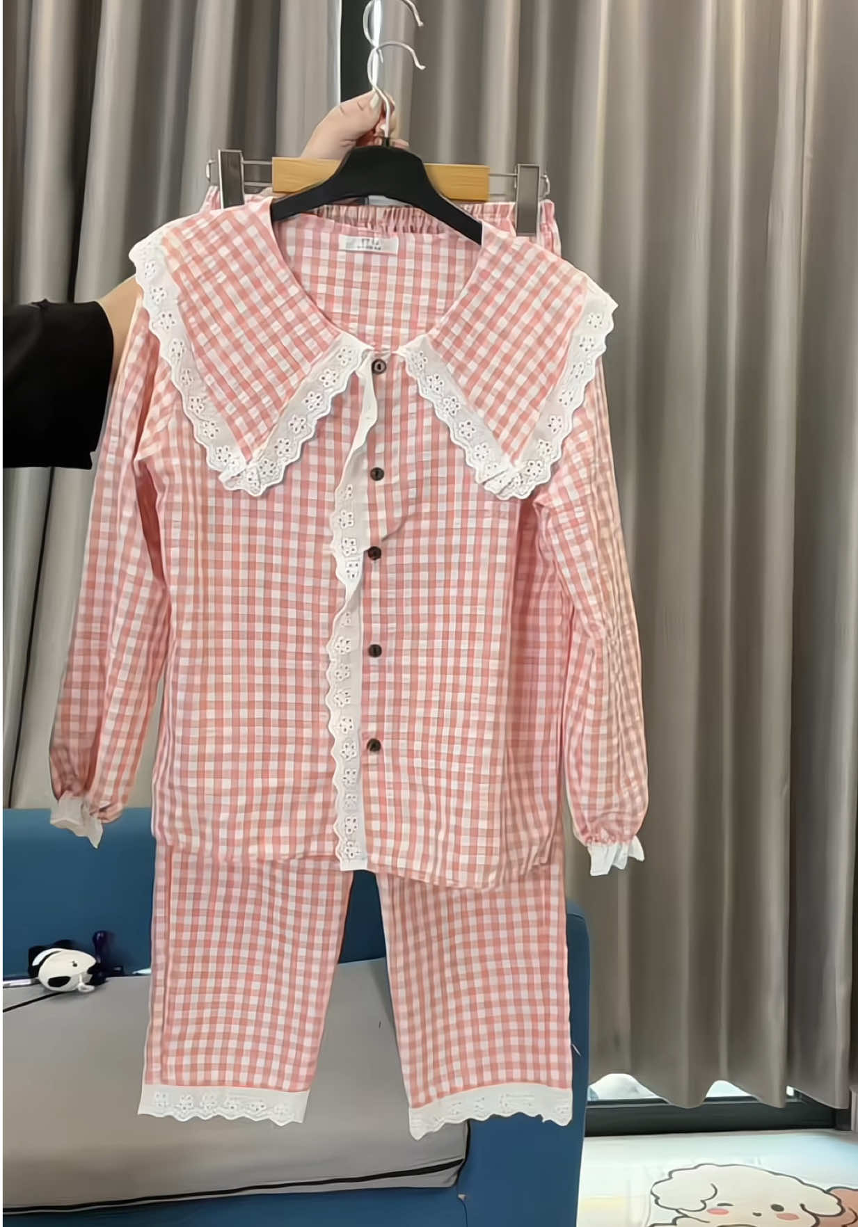 Bộ pijama xinh nữ dài tay #donguxinh #dobonu #dobomacnha #dongunu #xuhuong 