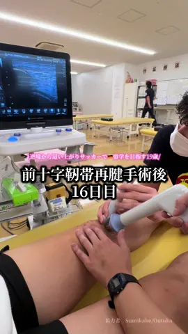 術後16日目 実際前十字靭帯再腱手術後にどんな風にマッサージや物理的にケアをしてるかを動画にしました。 傷口は皮膚に癒着してしまうのでとにかく指で触ったり、超音波で周りをほぐします。 また、衝撃波を使って脂肪帯に刺激を入れたりもしてます。 脂肪帯が柔らかい方が膝の曲げ伸ばしがスムーズにいきやすいです。 #3回目の前十字靭帯断裂 #入院中 #リハビリ #ケア 