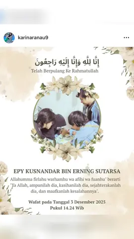 Inalillahiwainnailahi rojiun kang mus preman pensiun/kang epy kusnandar meninggal dunia hari ini pukul 14.24..turut berduka cita semoga keluarga di beri ketabahan dan almarhum di tempat kan di tempat terbaik dan husnul khotimah..😢🤲🤲 #meninggal #kangmus #epykusnandar #aktor 