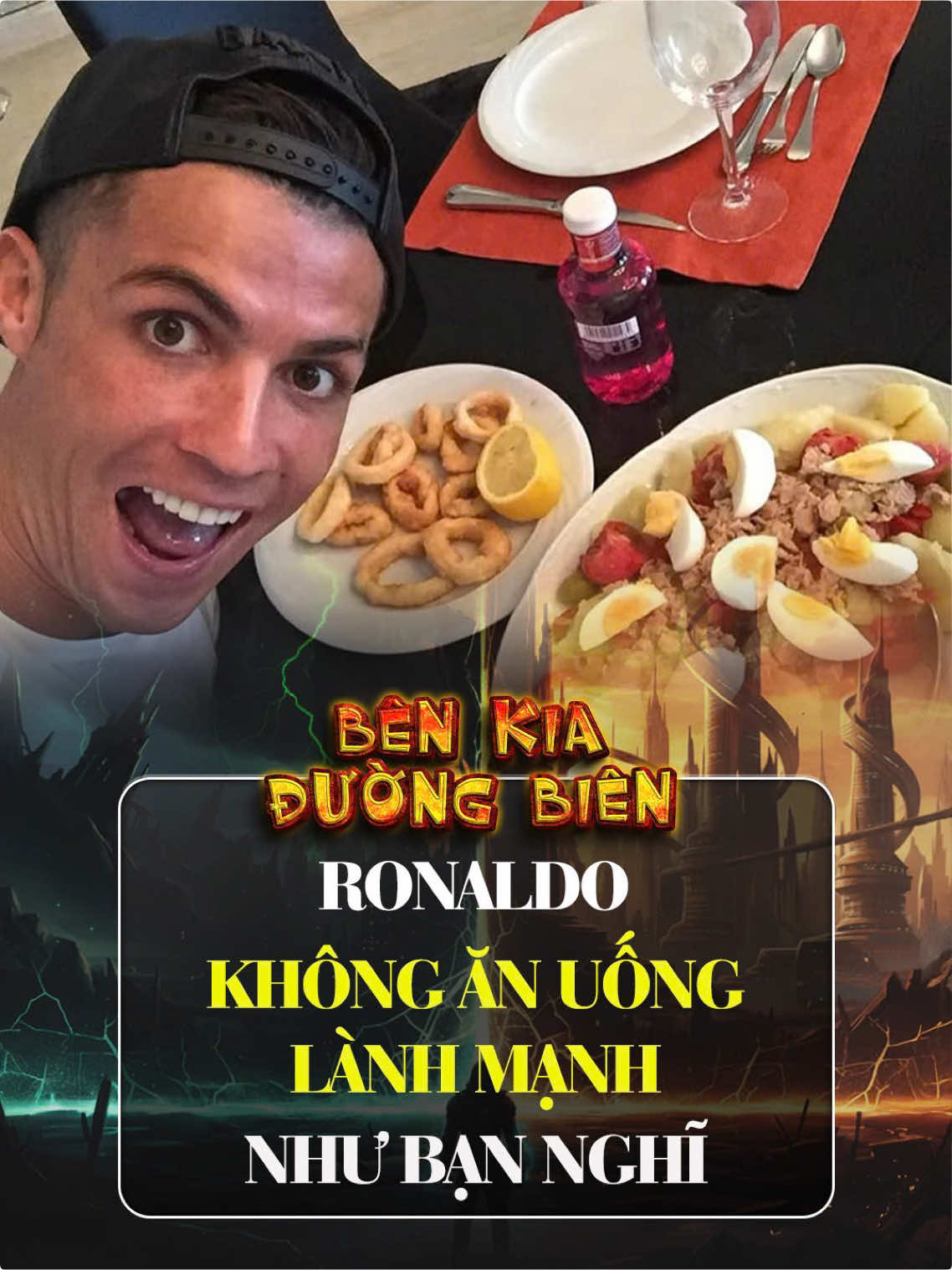 Thật ra Ronaldo không ăn uống lành mạnh như bạn nghĩ. #bongda 