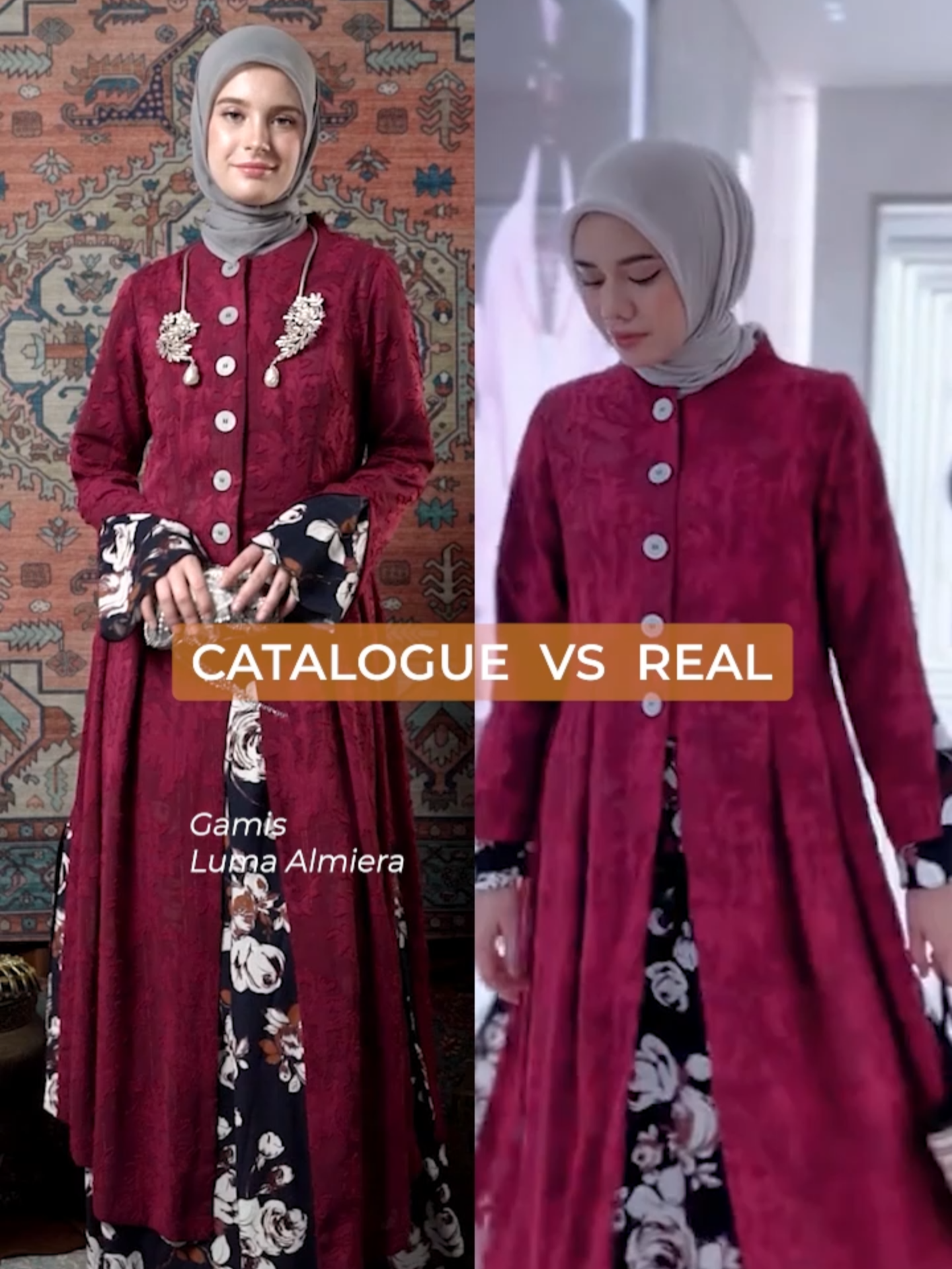 Gamis Luma Almiera — on model VS on Lovers, sama-sama cantiknya! ✨ Mau dipakai ala katalog atau versi kamu sendiri, look-nya tetap anggun dan standout. Lovers yang sudah punya Luma Almiera, team mana nih? 😍   #LumaAlmiera #Tuneeca #TuneecaLovers #OnModelVsOnLovers #RealVsCatalog #OOTDTuneeca #ModestFashion #GamisCantik #LoversStyle #TuneecaStyle