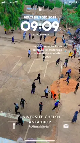 La situation actuelle au campus : les franchises universitaires ont été levées. #UCAD #campusen #senegal 