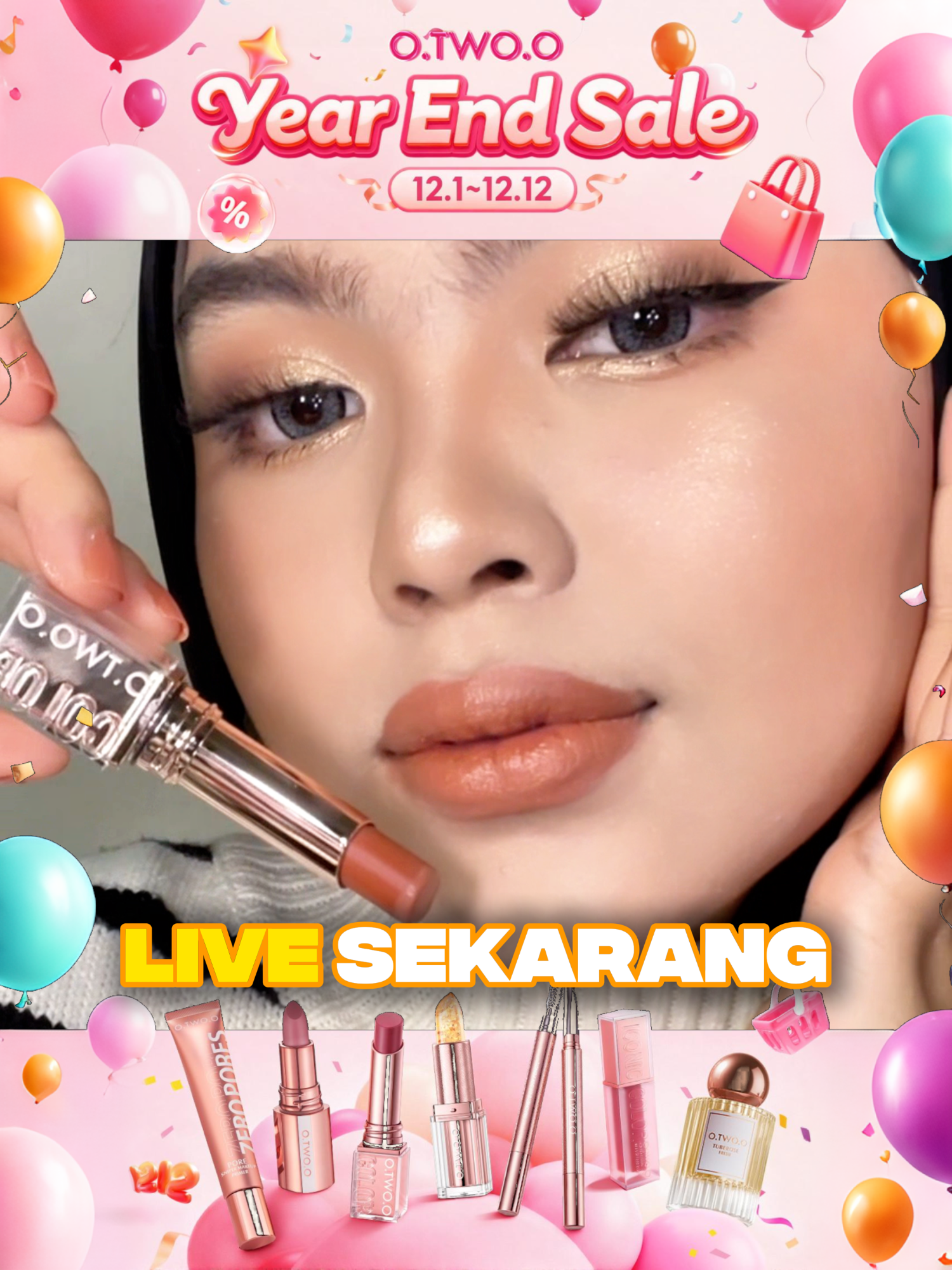 O.TWO.O ni memang must-have dalam makeup bag geng 😮‍💨✨  12.12 Year End Sale dah turun beb — masa terbaik nak borong! 🎉🛍️  Semua produk dia lawa, senang pakai & harga jatuh gila-gila 🔥💄 Primer? Ada. Concealer? Ada. Setting spray? Confirm ada!  Pocket-friendly tapi hasil still meletup macam pro 👑✨  Student pun boleh glow up tanpa koyak poket, no stress 😭🤝💕 Add to cart sekarang sebelum sold out lagi! 🚨🛒 #OTWOO #1212Sale #YearEndSaleMY #MakeupMalaysia #MakeupMurah #GengMakeup #BeautyMalaysia #MakeupOnABudget #BeautyTok #GlowUpGeng #MakeupTokMalaysia #ProMakeupVibes #GengGlowUp #TikTokShopMallMY #otwoomy