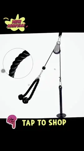 7PCS/Set Home Fitness Pulley Cable Machine Integrated Gym Equipment Trainer Resistance Band Kit Push Up Bra with Foam Jumping Rope Jumping Rope for Exercise Treadmill Workout Equipment Pulley Fitness Set #pulleycable #gymequipment #heavyduty #fyp #trending 