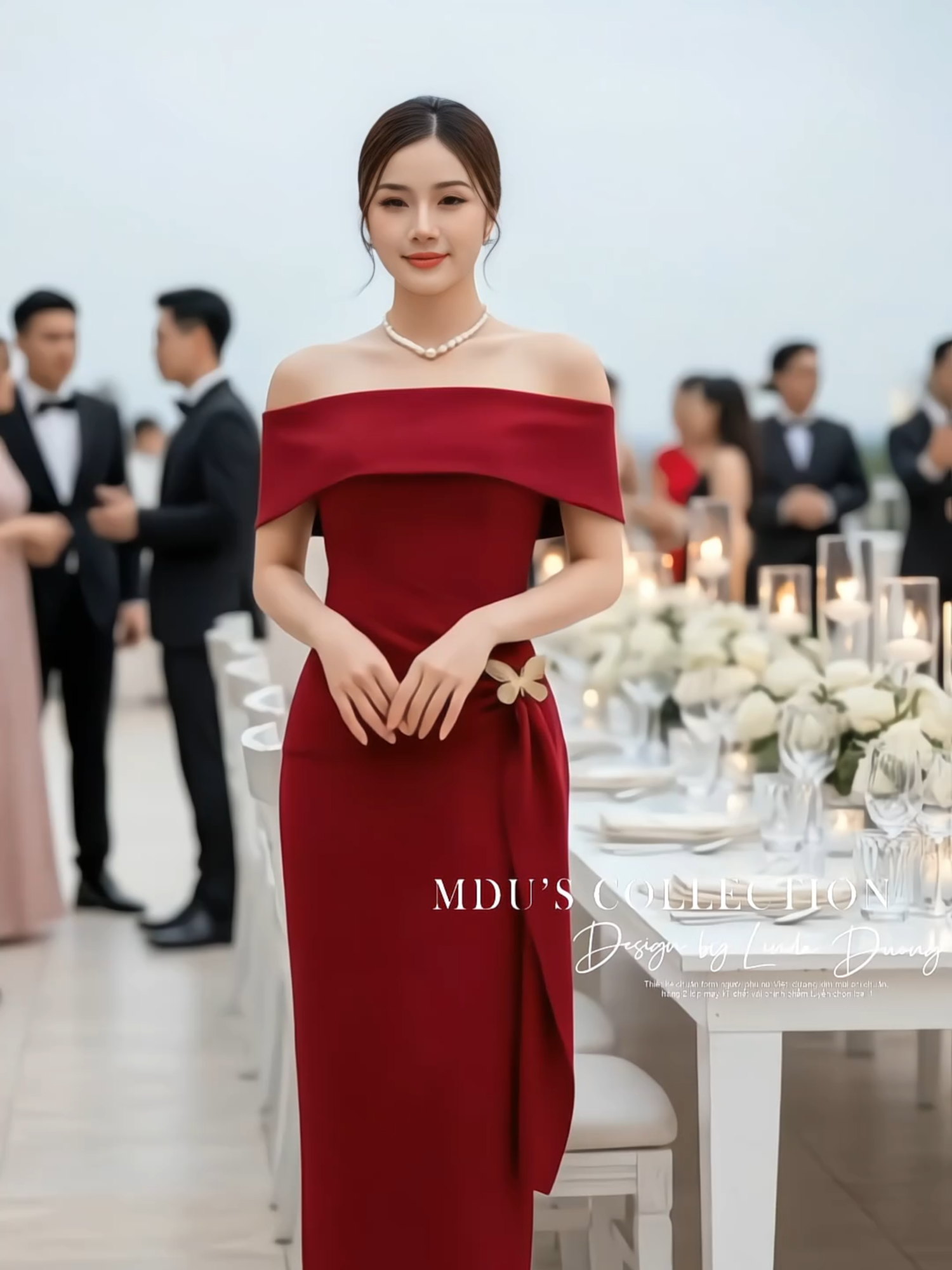 MDU5144 : Thanh Âm Quyến Rũ Của Sắc Đỏ Rượu Vang #mdufashion #xuhuong #vayxinh #vaythietkecaocap #vaydoimebe #SaleVuiSinhNhat #TikTokShop99 #TikTokShop66 #MDU #mdu